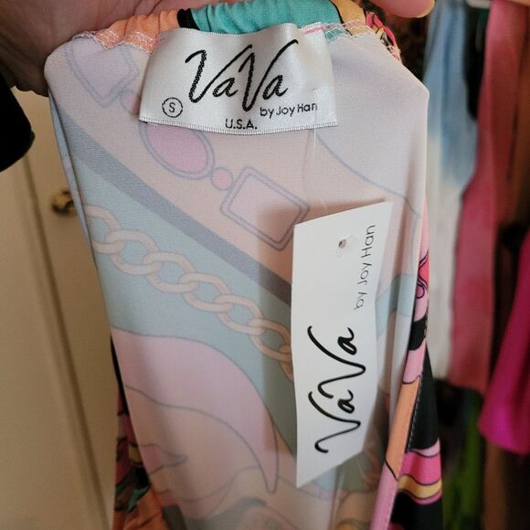 Vintage Dress Multicolor Print VaVa By Joy Han Colorful Size Small - Picture 7 of 16